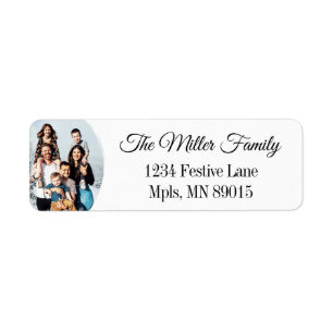 Personalised Photo Return Address Labels