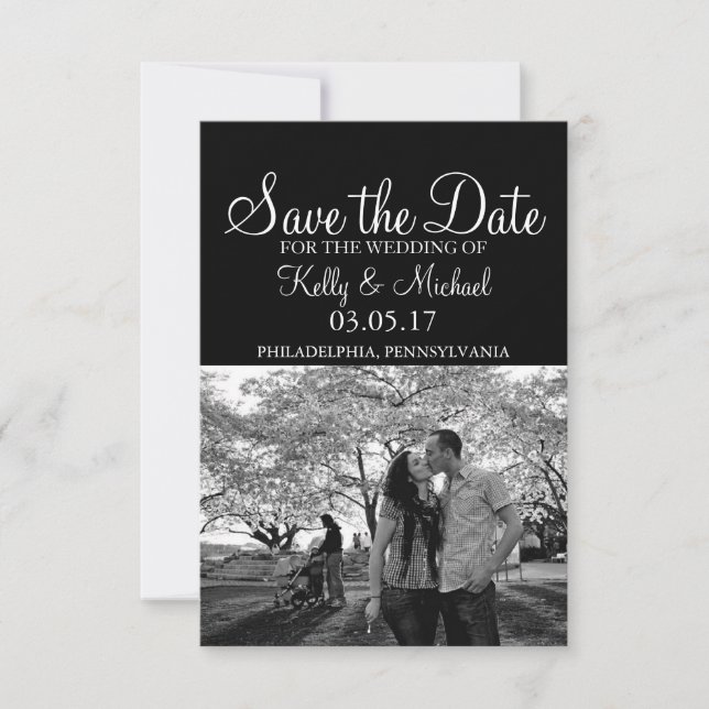 Personalised Photo Save the Date (Front)