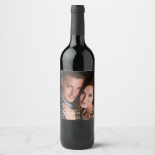 Personalised Photo Save The Date Beverage Labels