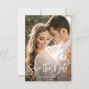 personalised photo save the date invitation
