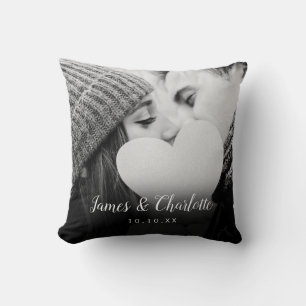 Personalised Photo Script Name Wedding Cushion