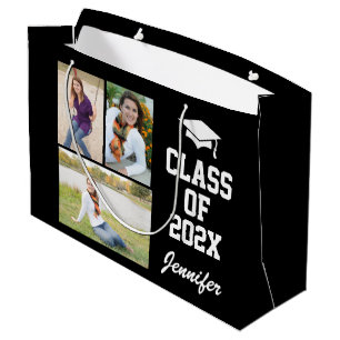 Personalised  Photo Senior Class 2021 Large Gift Bag
