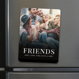 Personalised Photo Simple Modern Friends Custom Magnet