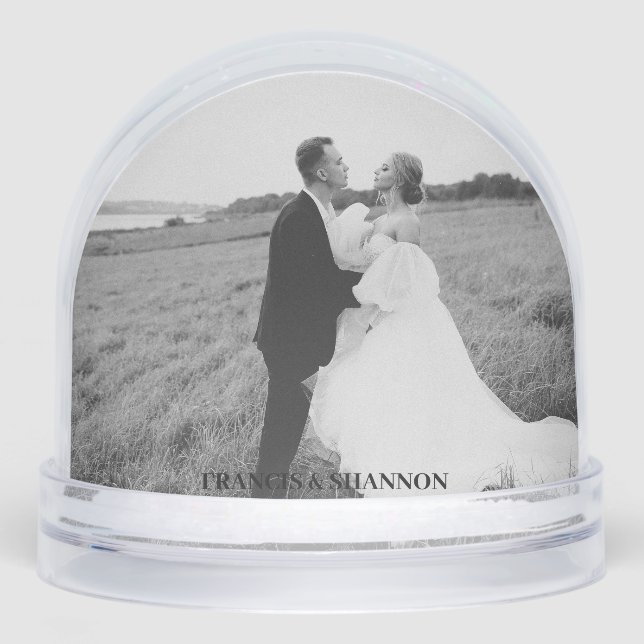 Personalised Photo Snow Globe (Front)