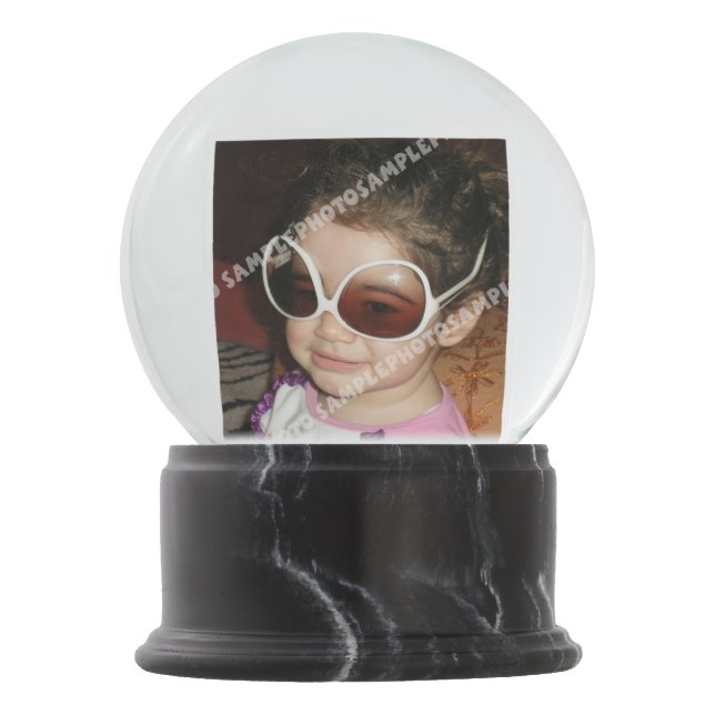 Personalised photo snow globe. Make your own! Snow Globe (Front)