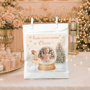 Personalised Photo Snow Globe Nutcracker Ballerina Favour Bag