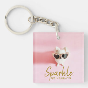 Personalised Photo Social Media Scannable QR Code  Key Ring