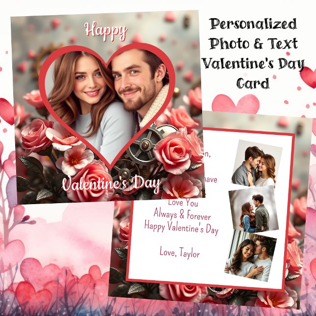 Personalised Photo | Steampunk Valentine's Day Card (Creator Uploaded)