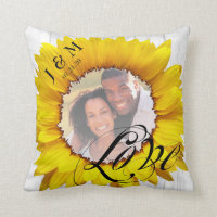 Personalised Photo Sunflower Wedding Names Date
