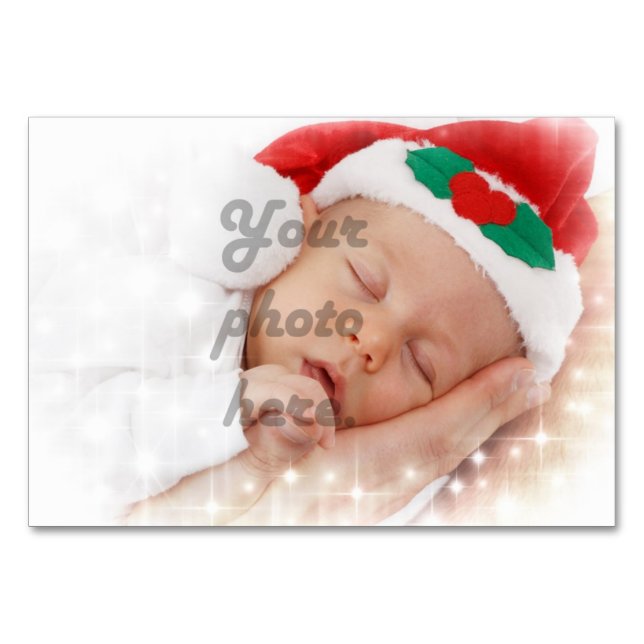 Personalised photo table number (Front)