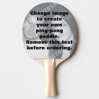 Personalised photo table tennis racket ping pong paddle