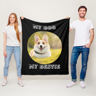 Personalised Photo Template for My Dog - My Best Fleece Blanket