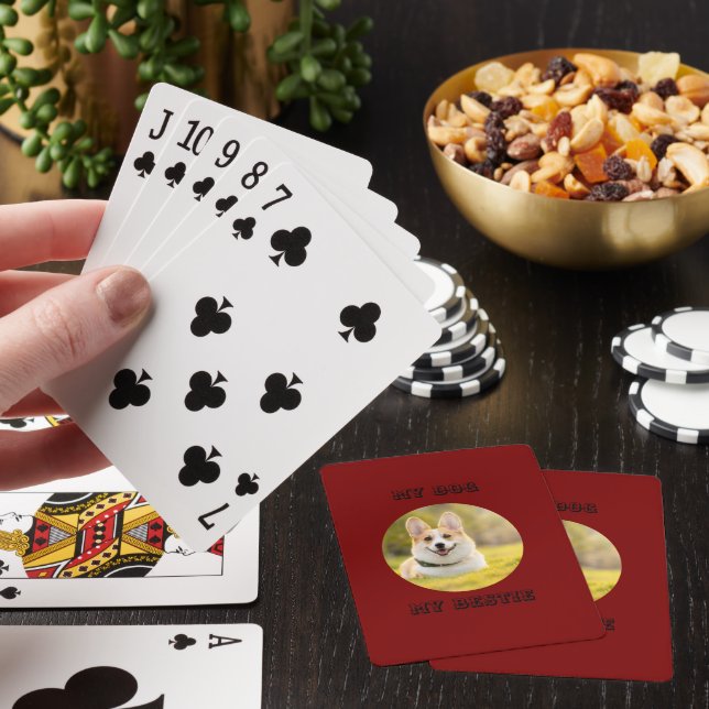Personalised Photo Template for My Dog - My Best Playing Cards (In Situ)