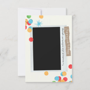 Personalised photo text birthday card