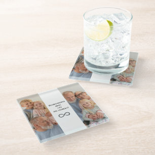 Personalised Photo & Text Coaster for Grandparents