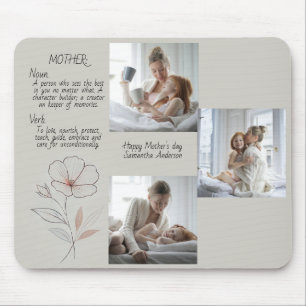 Personalised Photo & Text Mousepad–Mother's day Mouse Pad