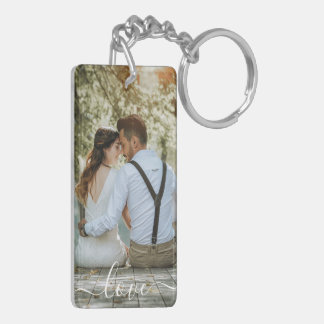 Personalised Photo & Text Photo Collage Key Ring