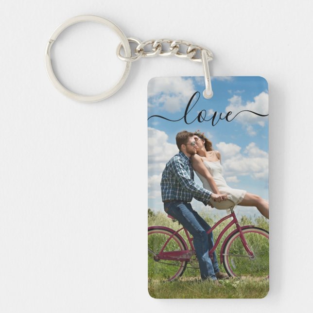 Personalised Photo & Text Photo Collage Key Ring (Front)