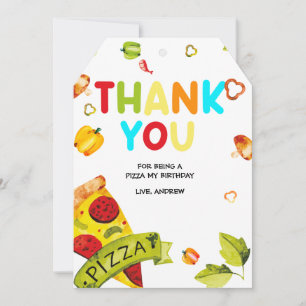 Personalised  Photo Thank You for the Pizza Card