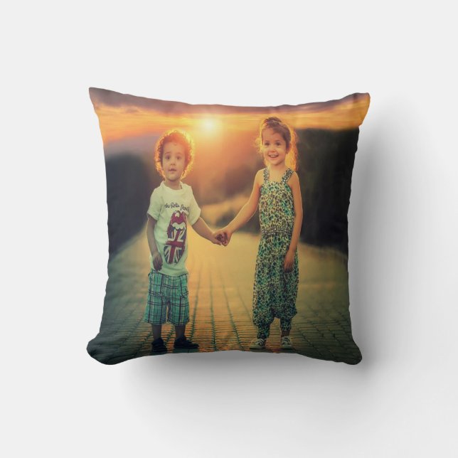 Personalised Photo Throw Pillow (Front)