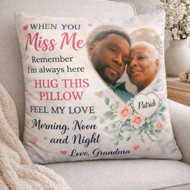 Personalised Photo Throw Pillow from Grandma (Creator Uploaded)