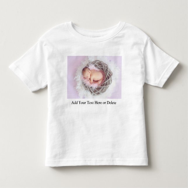 Personalised Photo Toddler Baby Gift  T-Shirt (Front)