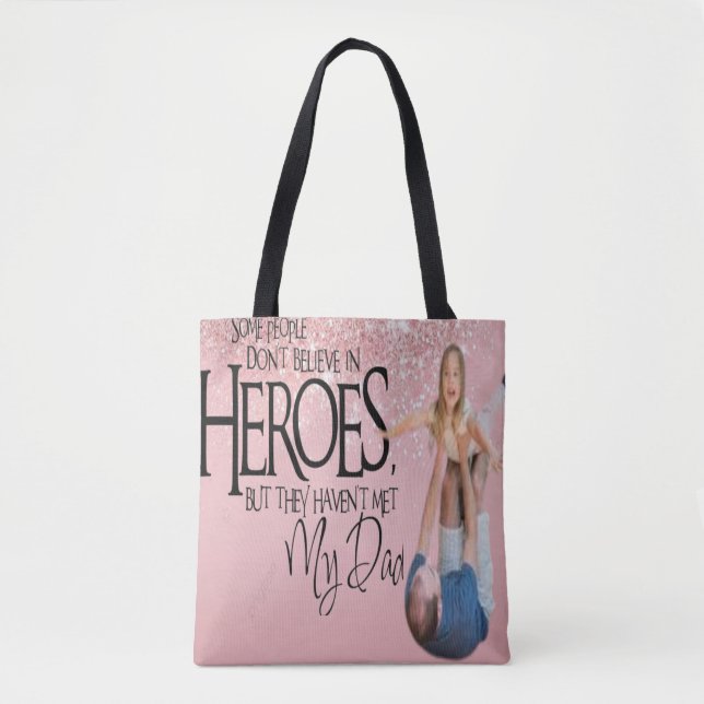 Personalised Photo Tote Bag with Quirky Quote (Front)