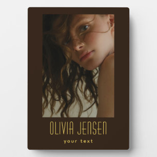 personalised photo trendy plaque