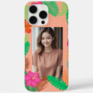 Personalised Photo Tropical Summer Design iPhone 16 Pro Max Case