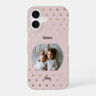 Personalised Photo Two Lines Text Custom iPhone 16 Case