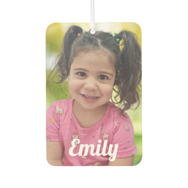personalised photo two sided car air freshener (Front)