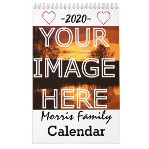 Personalised Photo Upload Family Calendar