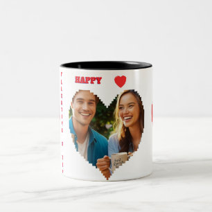 personalised photo valentine `sday Two-Tone coffee mug