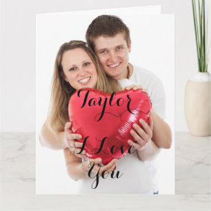 Personalised Photo Valentine's Day Card