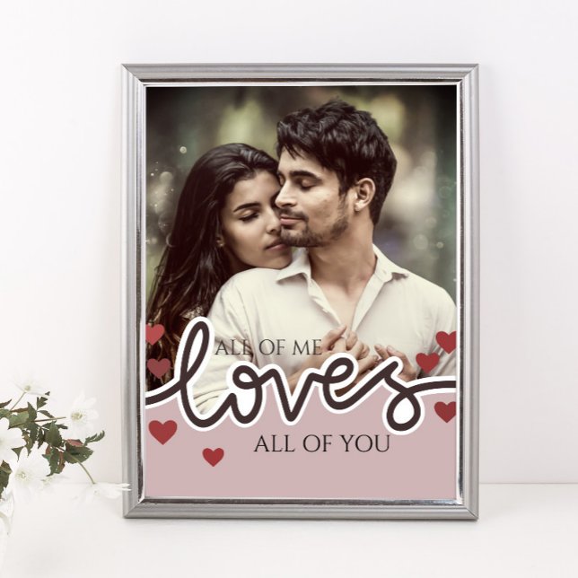 Personalised Photo Valentine's Day Couple Love Thr Poster (Creator Uploaded)