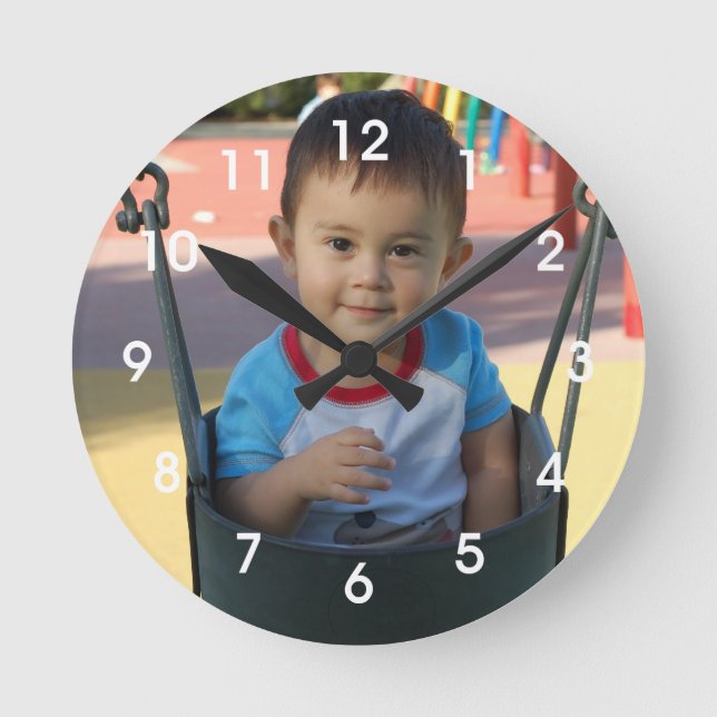 Personalised Photo Wall Clock (Front)