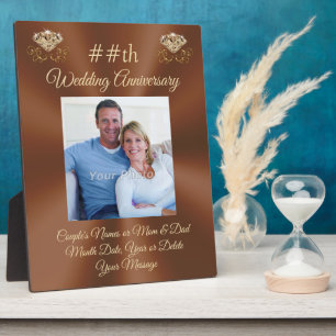 Personalised Photo, Wedding Anniversary Plaque