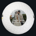 Personalised Photo Wedding Favour Golf Balls<br><div class="desc">Upload your couples photo to create a unique wedding party favour. You can also personalise the text with a couple's names and date or type in a short message. These golf ball favours are great for a golf theme wedding. You can also use them for an engagement save the date,...</div>