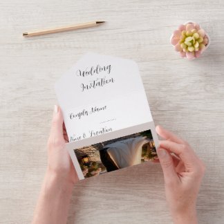 Personalised Photo Wedding Invitation Card | Custo
