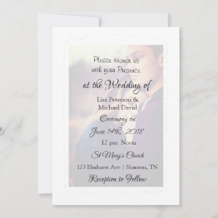 Personalised Photo Wedding invitations