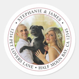Personalised Photo Wedding Return Address Label