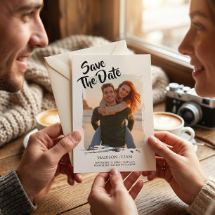 Personalised Photo Wedding Save the Date Announcement