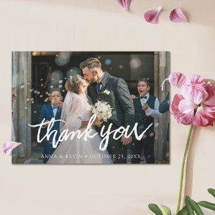 Personalised Photo Wedding Thank You Magnet