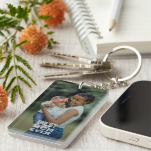 Personalised Photograph And Best Mum Ever Text  Key Ring