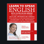 Personalised Photograph, English Language Course Flyer<br><div class="desc">Personalised Photograph,  English Language Course Advertising Flyers By The Business Card Store.</div>