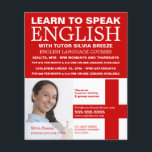 Personalised Photograph, English Language Course Flyer<br><div class="desc">Personalised Photograph,  English Language Course Advertising Flyers By The Business Card Store.</div>