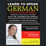 Personalised Photograph, German Language Course Flyer<br><div class="desc">Personalised Photograph,  German Language Course Advertising Flyers By The Business Card Store.</div>