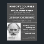 Personalised Photograph, History Course Advert Flyer<br><div class="desc">Personalised Photograph,  History Course Advertising Flyers By The Business Card Store.</div>