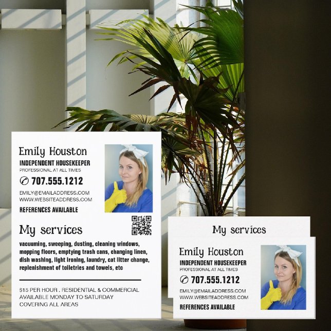 Personalised Photograph, Housekeeper, Maid Flyer (Creator Uploaded)