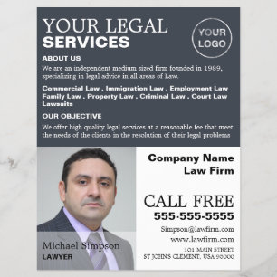 Personalised Photograph Legal Services Advertising Flyer
